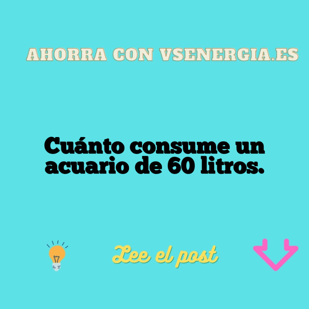 Cuánto consume un acuario de 60 litros.