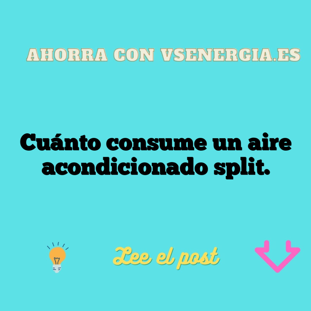 Cuánto consume un aire acondicionado split.