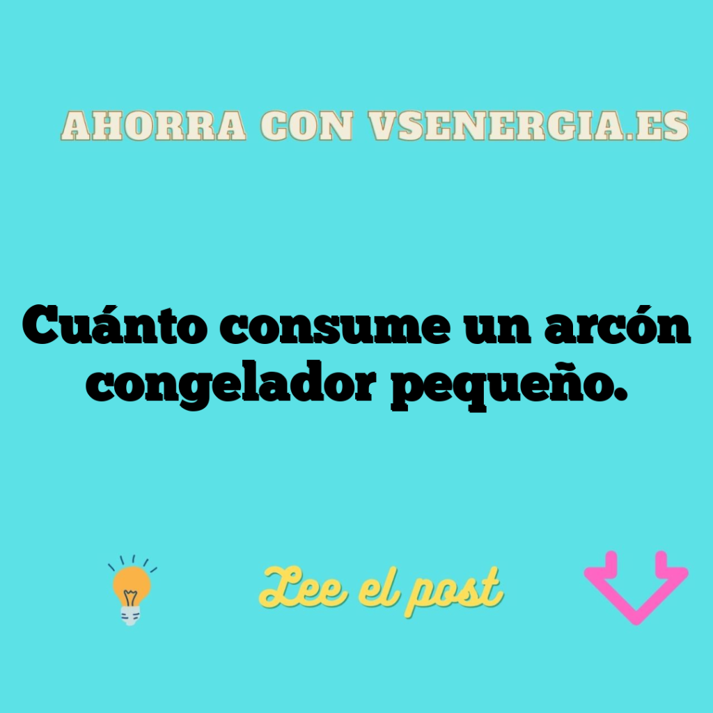 Cuánto consume un arcón congelador pequeño.
