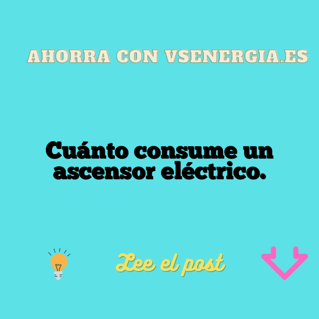 Cuánto consume un ascensor eléctrico.