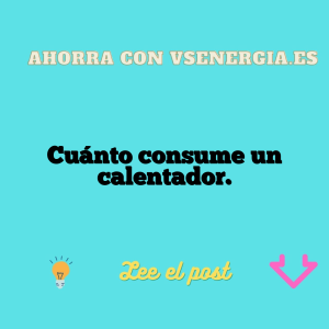 Cuánto consume un calentador.