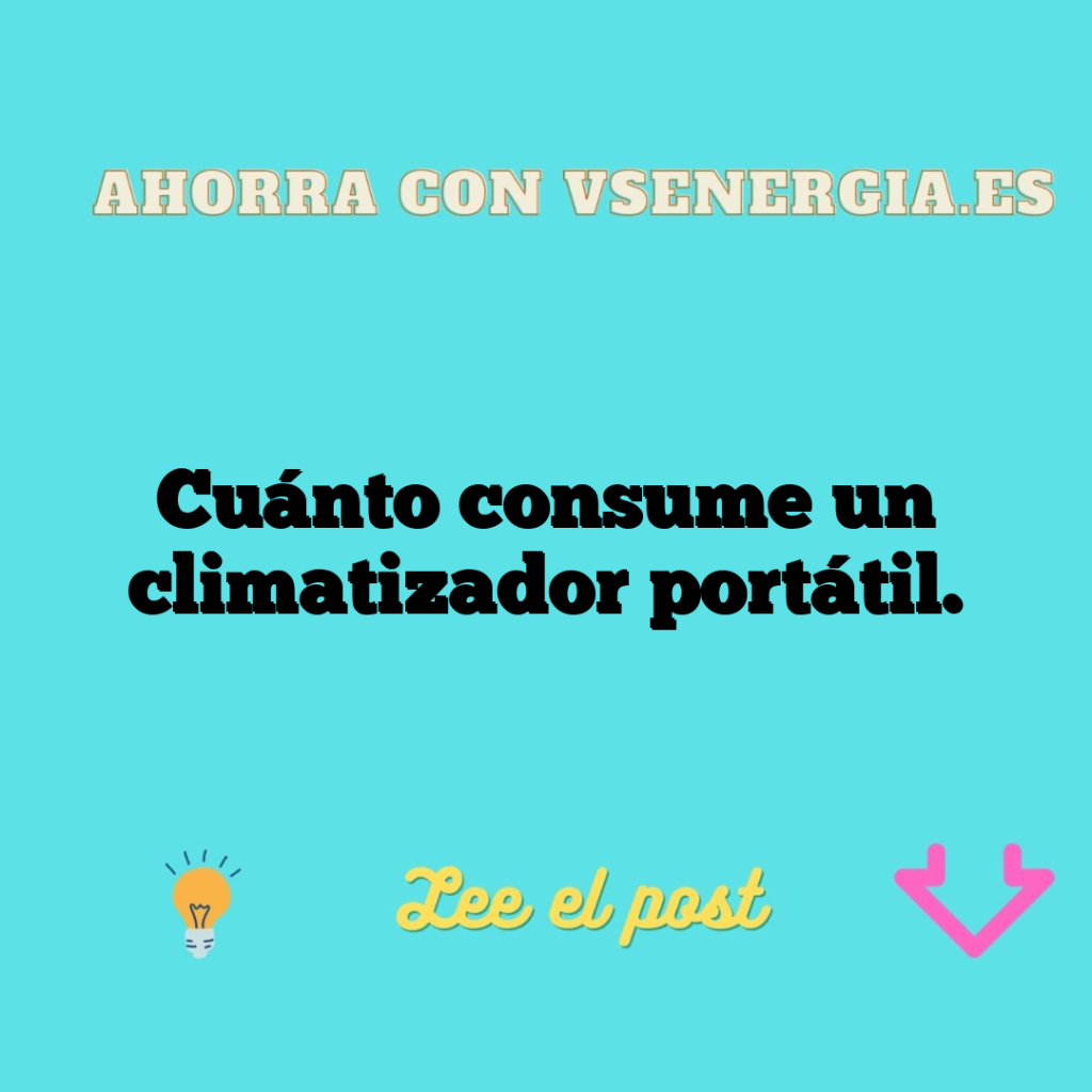 Cuánto consume un climatizador portátil.