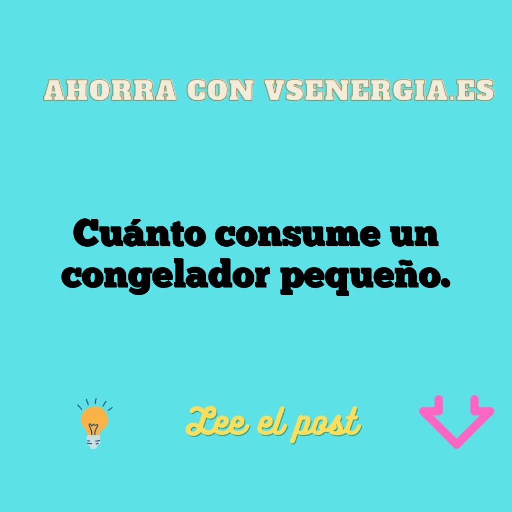 Cuánto consume un congelador pequeño.