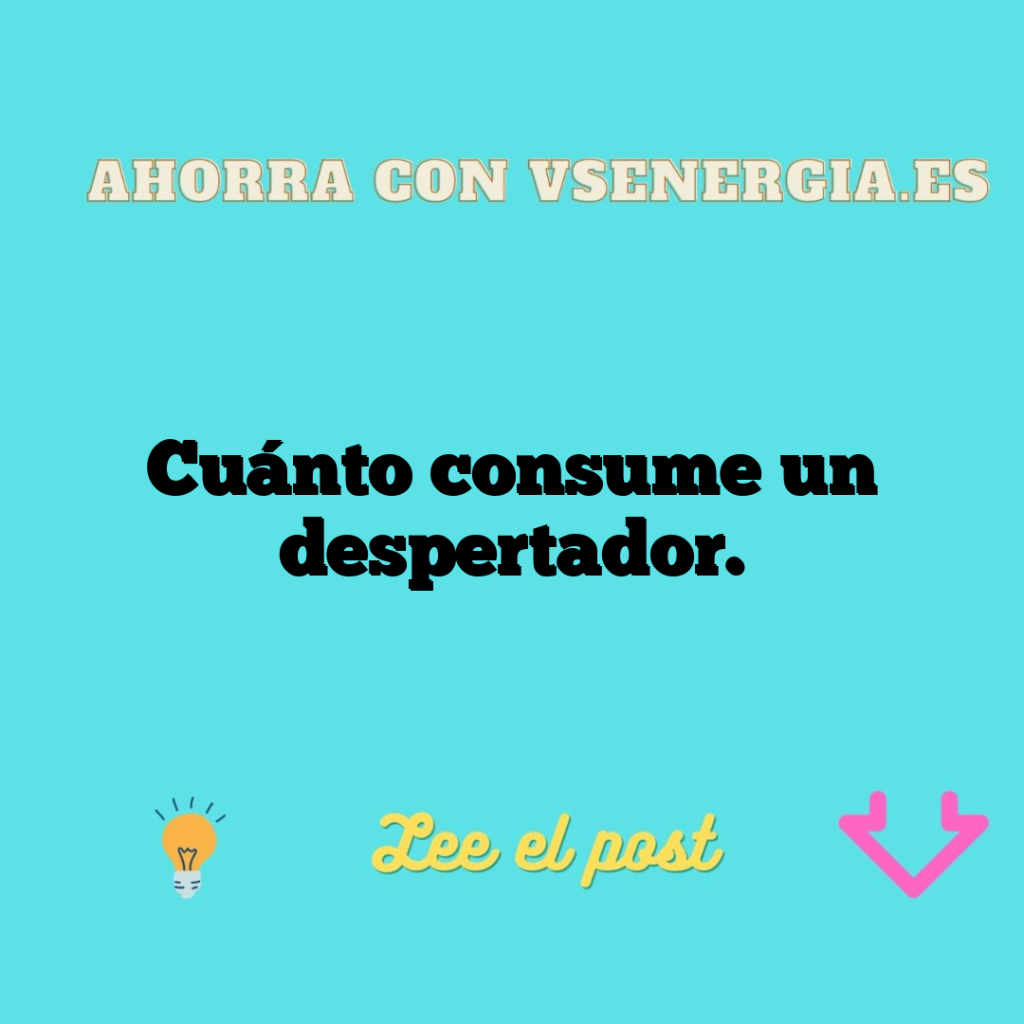 Cuánto consume un despertador.