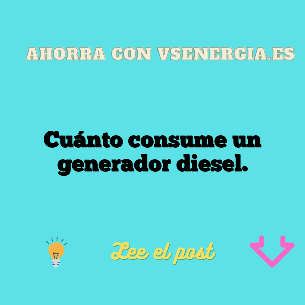 Cuánto consume un generador diesel.