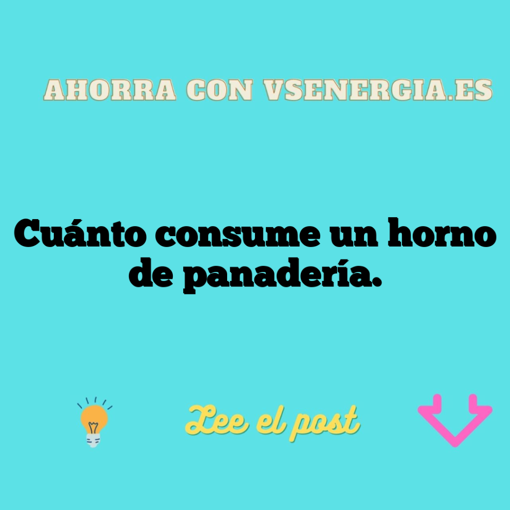 Cuánto consume un horno de panadería.