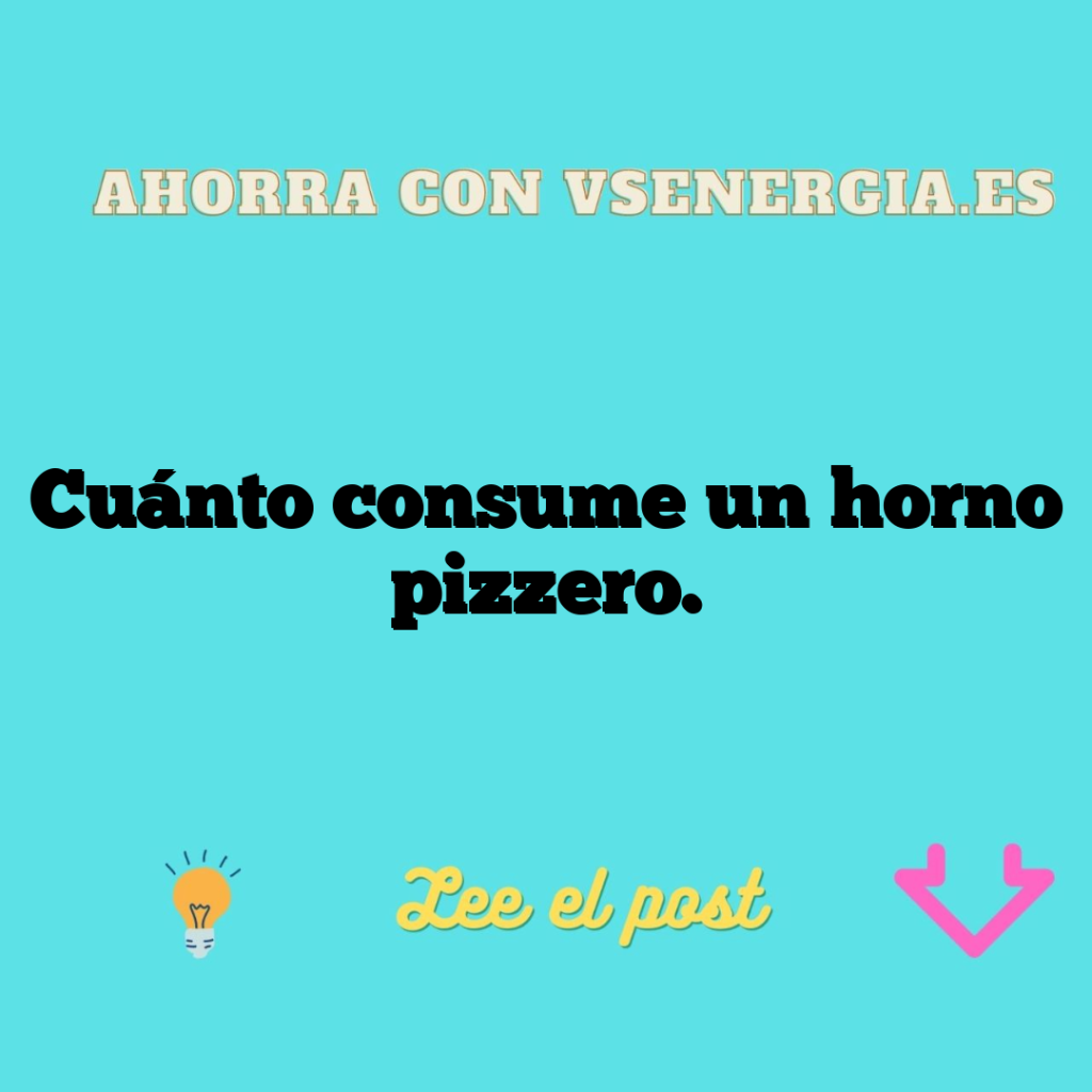 Cuánto consume un horno pizzero.