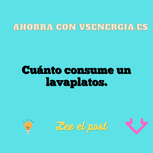 Cuánto consume un lavaplatos.