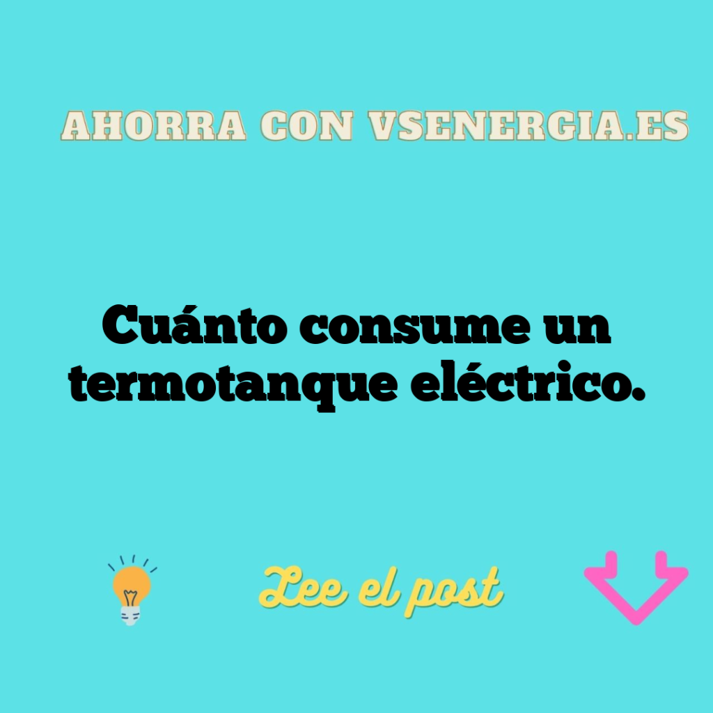 Cuánto consume un termotanque eléctrico.