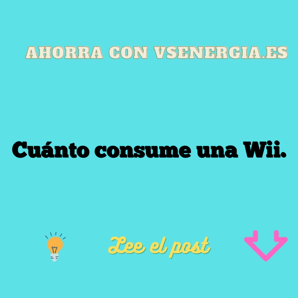 Cuánto consume una Wii.