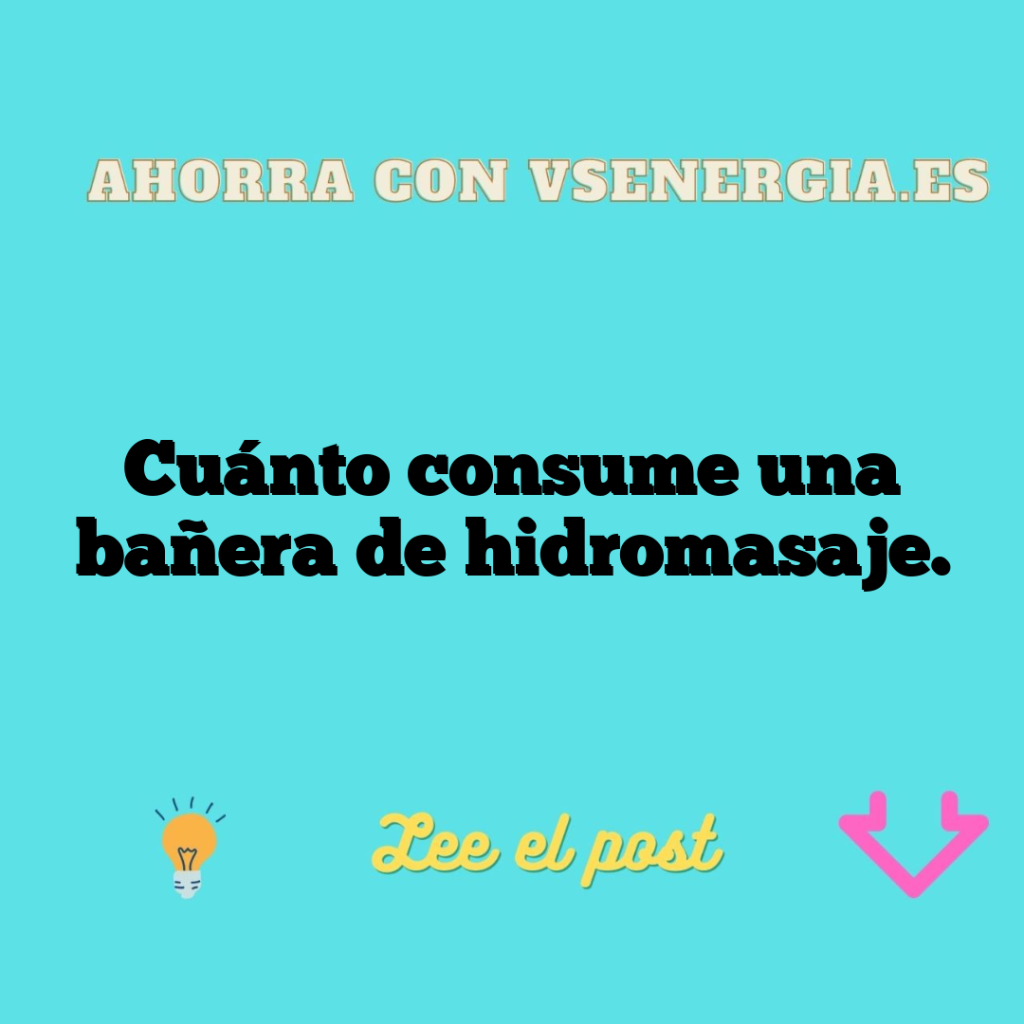 Cuánto consume una bañera de hidromasaje.