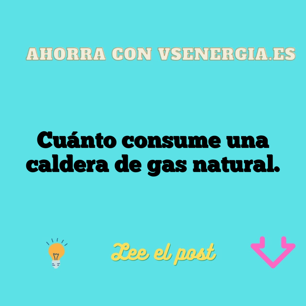 Cuánto consume una caldera de gas natural.