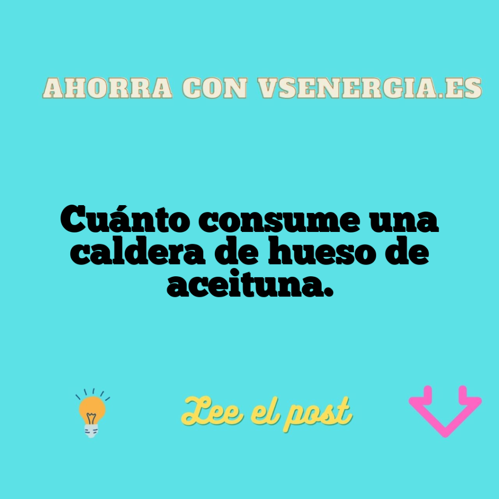 Cuánto consume una caldera de hueso de aceituna.