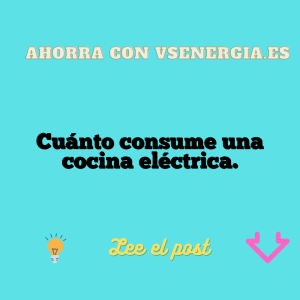 Cuánto consume una cocina eléctrica.