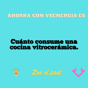 Cuánto consume una cocina vitrocerámica.