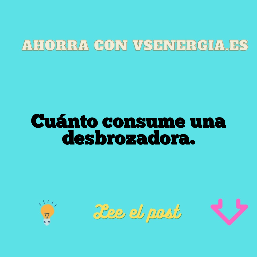Cuánto consume una desbrozadora.