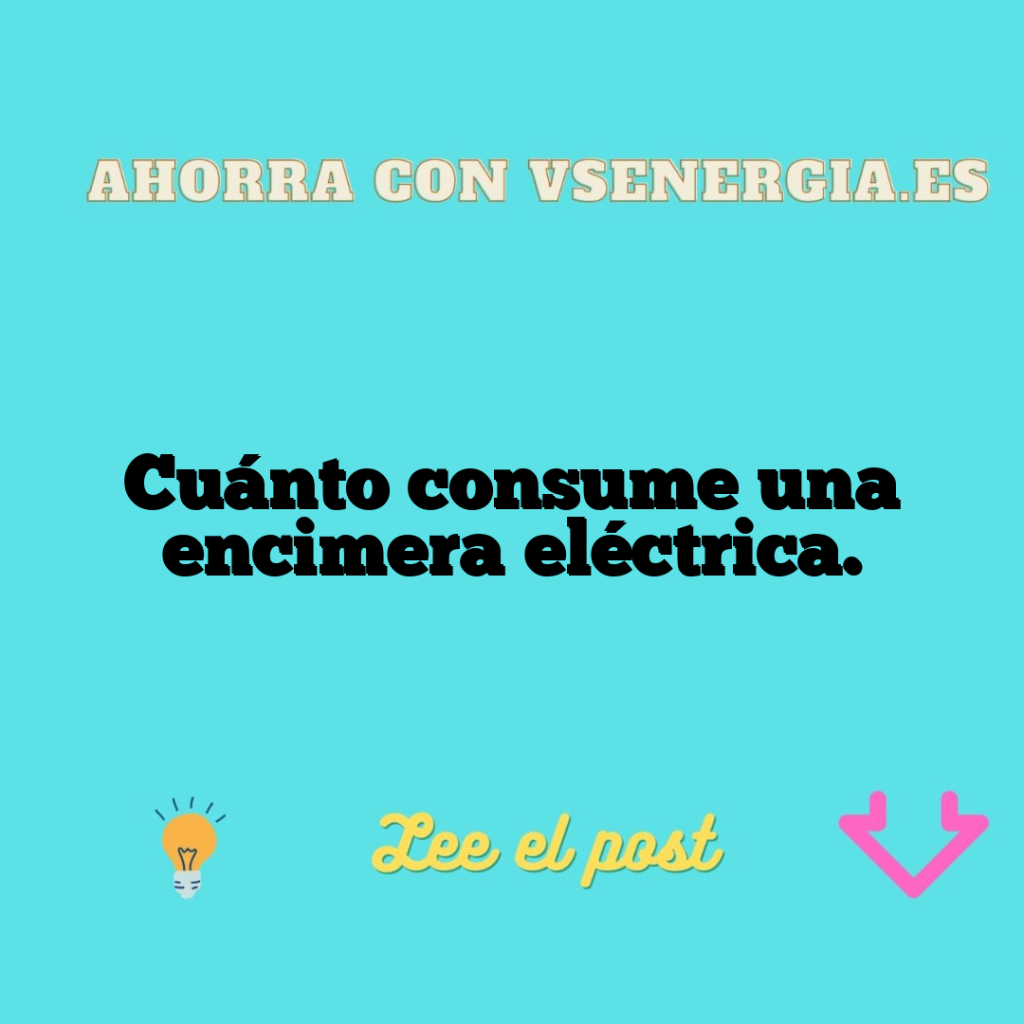 Cuánto consume una encimera eléctrica.