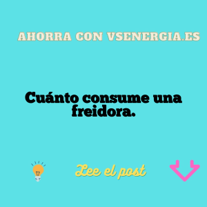 Cuánto consume una freidora.
