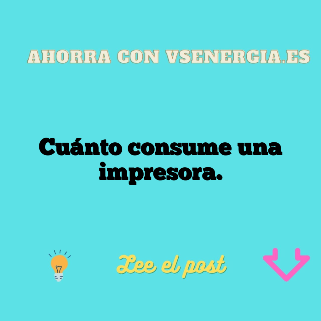 Cuánto consume una impresora.