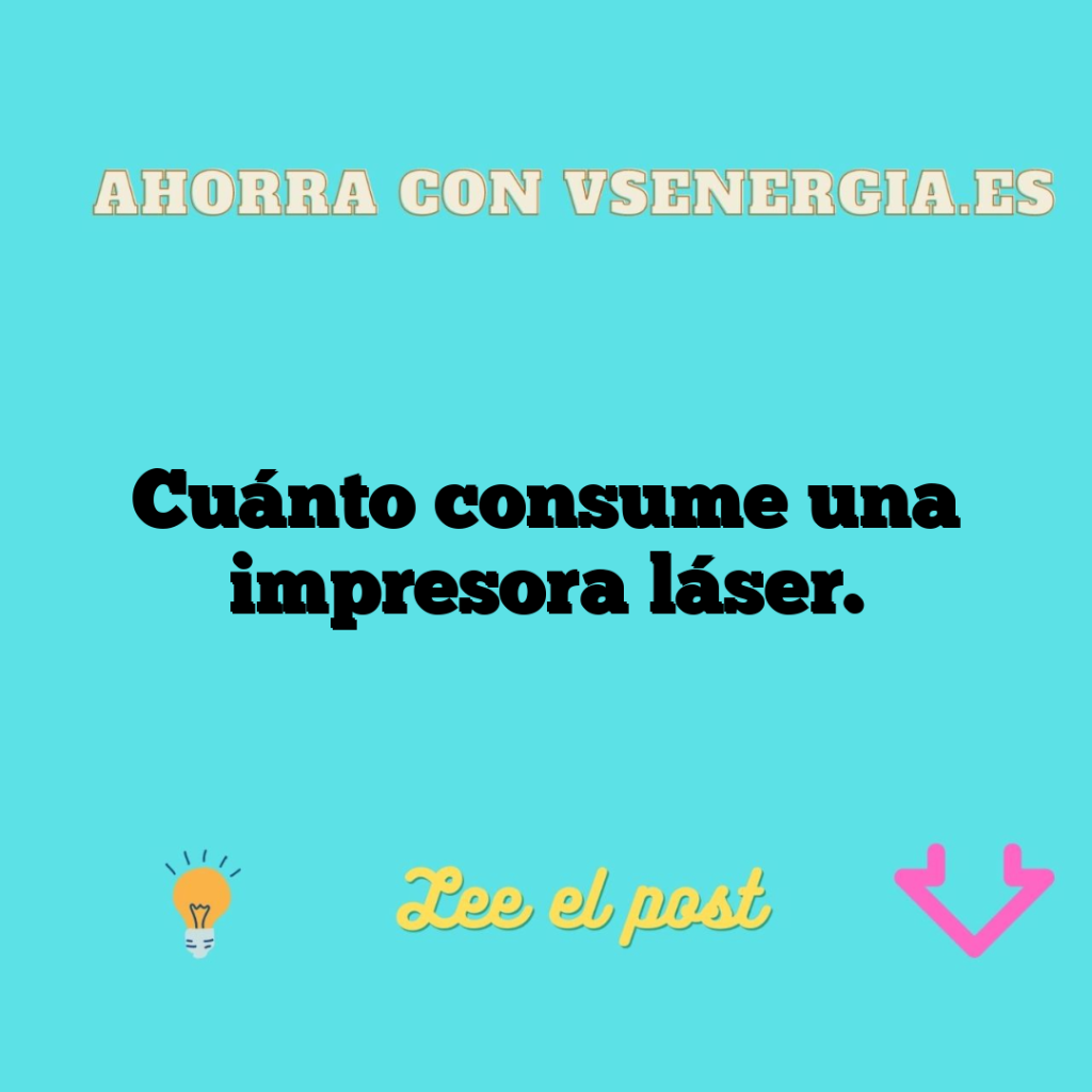 Cuánto consume una impresora láser.