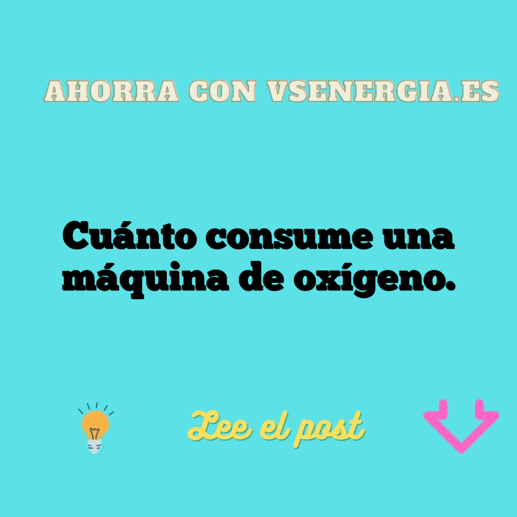 Cuánto consume una máquina de oxígeno.