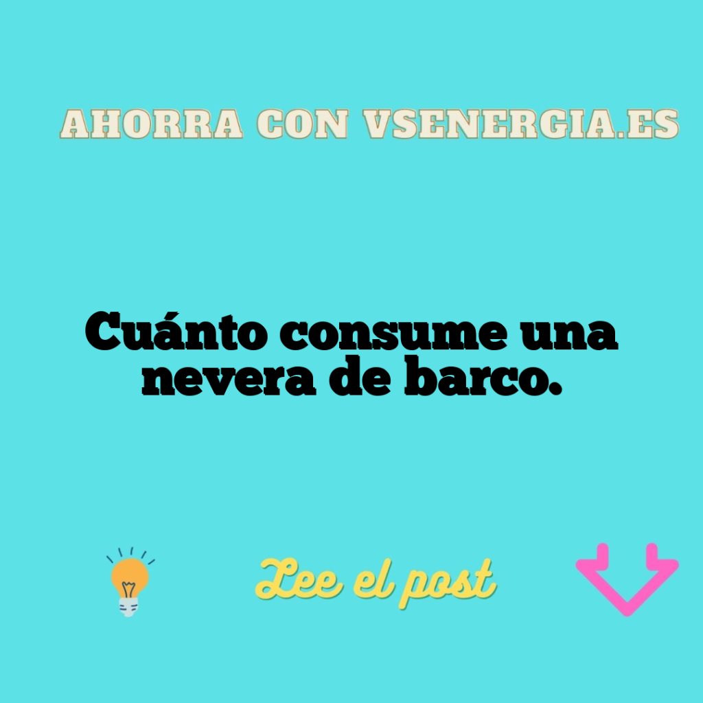 Cuánto consume una nevera de barco.