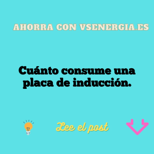 Cuánto consume una placa de inducción.